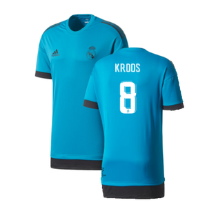 Real Madrid 2017-18 Adidas Champions League Training Shirt (2XL) (Kroos 8) (Excellent)_0