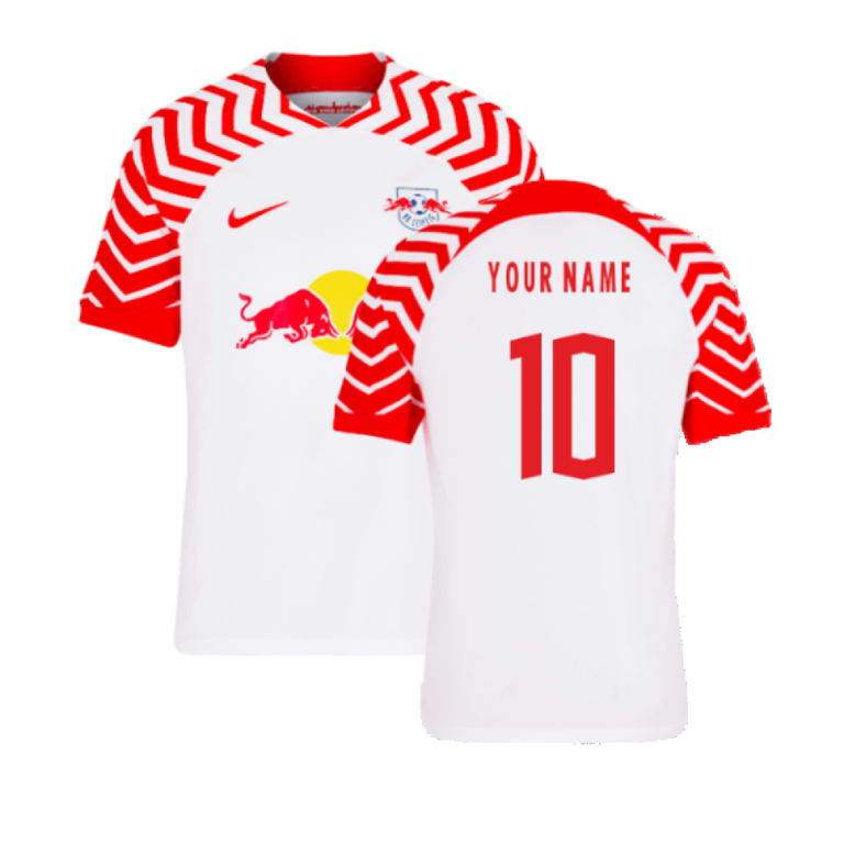 Red Bull Leipzig 2023-24 Home Shirt (L) (Your Name 10) (Good