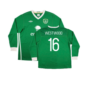 Republic of Ireland 2011-12 Long Sleeve Home Shirt (2XL) (Excellent) (Westwood 16)_0