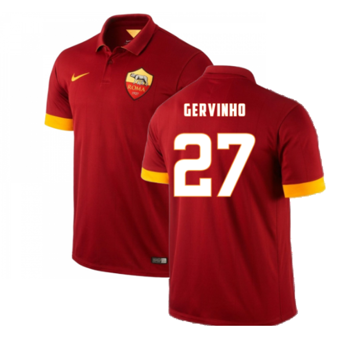 Roma 2014 15 Home Shirt L Excellent Gervinho 27 Classic Football Kit