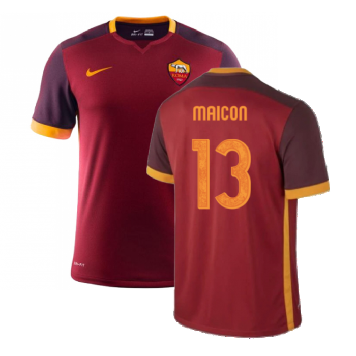 Roma 2015-16 Home Shirt (S) (Very Good) (Maicon 13)