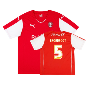 Rotherham 2015-16 Home Shirt (L) (Very Good) (Broadfoot 5)_0