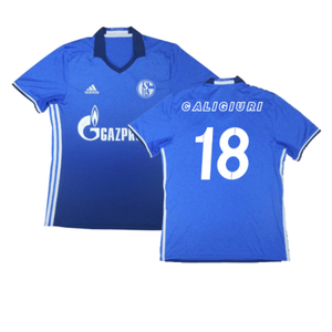 Schalke 2016-18 Home Shirt (M) (Excellent) (Caligiuri 18)_0