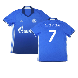 Schalke 2016-18 Home Shirt (M) (Excellent) (Meyer 7)_0