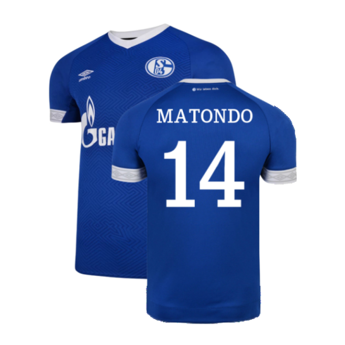 Schalke 2018-19 Home Shirt (2XL) (Excellent) (Matondo 14)