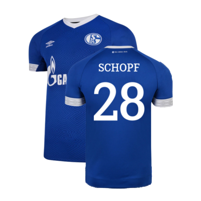 Schalke 2018-19 Home Shirt (2XL) (Excellent) (Schopf 28)