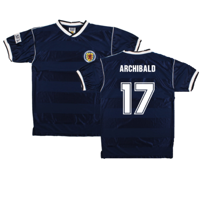 Scotland 1986-88 Score Draw Retro Home Shirt (M) (Archibald 17) (Excellent)