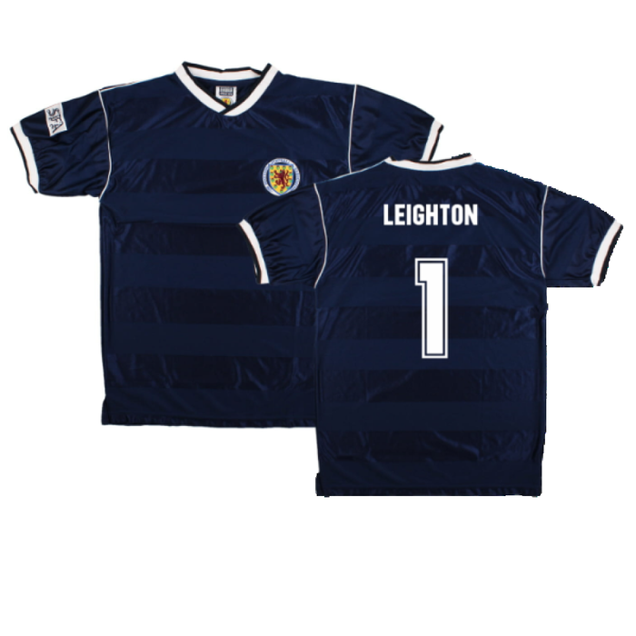 Scotland 1986-88 Score Draw Retro Home Shirt (M) (Leighton 1) (Excellent)