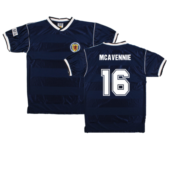 Scotland 1986-88 Score Draw Retro Home Shirt (M) (McAvennie 16) (Excellent)