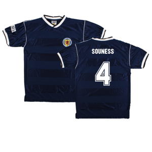 Scotland 1986-88 Score Draw Retro Home Shirt (M) (Souness 4) (Excellent)_0