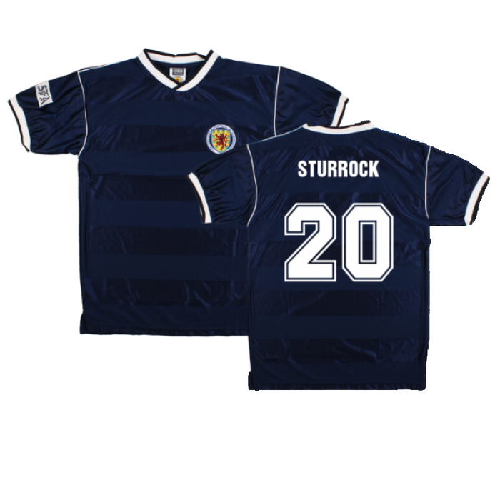 Scotland 1986-88 Score Draw Retro Home Shirt (M) (Sturrock 20) (Excellent)