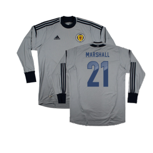 Scotland 2012-13 Long Sleeve Goalkeeper Home Shirt (XXL) (Good) (Marshall 21)_0