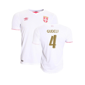 Serbia 2016-17 Away Shirt (L) (Very Good) (Gudelj 4)_0