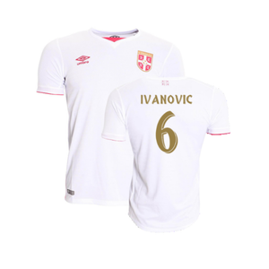 Serbia 2016-17 Away Shirt (L) (Very Good) (Ivanovic 6)_0