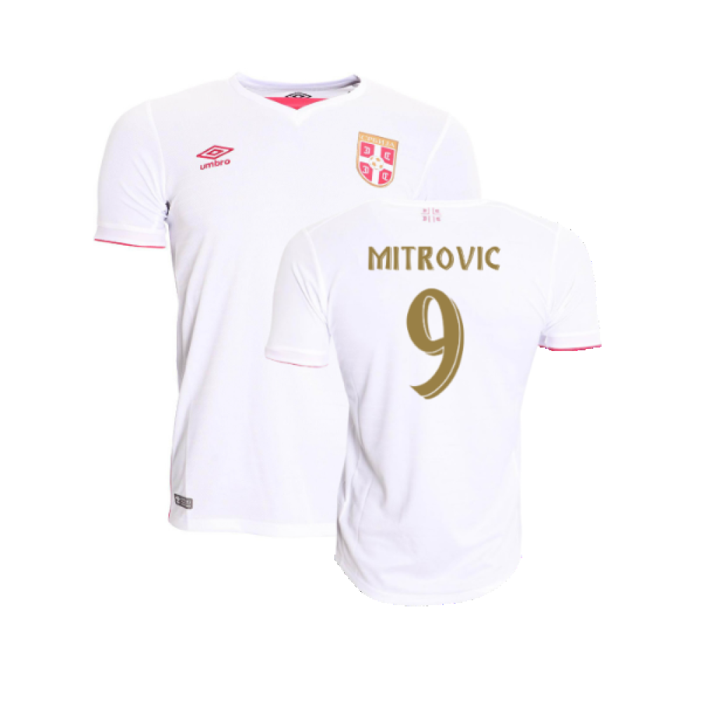 Serbia 2016-17 Away Shirt (L) (Very Good) (Mitrovic 9)_0