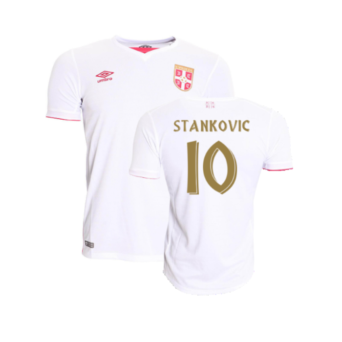 Serbia 2016-17 Away Shirt (L) (Very Good) (Stankovic 10)