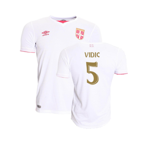 Serbia 2016-17 Away Shirt (L) (Very Good) (Vidic 5)_0