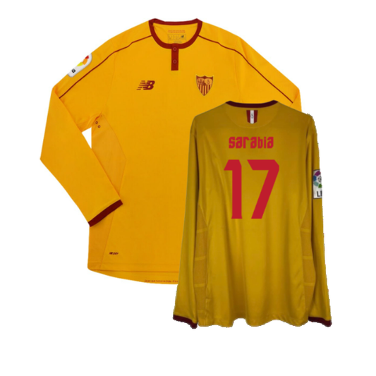 Sevilla 2016/17 Third Long Sleeve Shirt (L) (Excellent) (Sarabia 17)_0