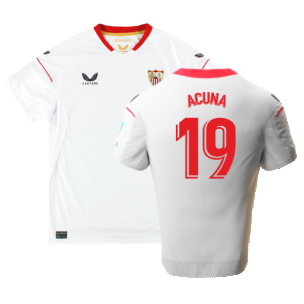 Sevilla 2022-23 Home Shirt (XXL) (Excellent) (Acuna 19)_0