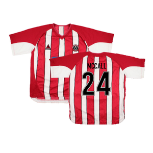 Sheffield United 2004-05 Home Shirt (2XL) (Good) (McCall 24)_0
