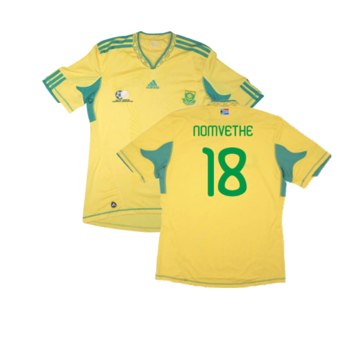 South Africa 2010-11 Home Shirt (XL) (Excellent) (Nomvethe 18)