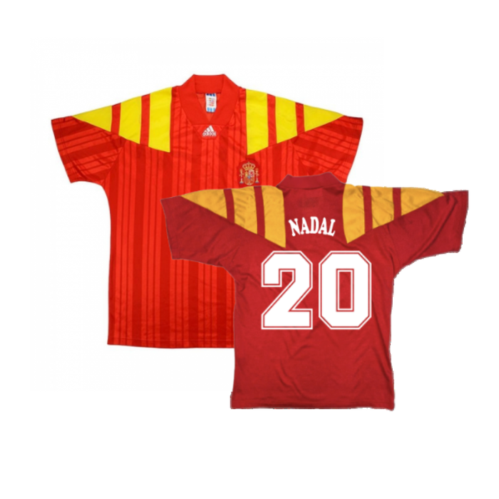 Spain 1992-94 Home Shirt (L) (Excellent) (Nadal 20)