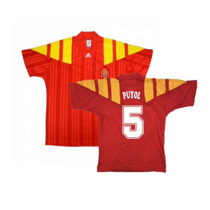 Spain 1992-94 Home Shirt (L) (Excellent) (PUYOL 5)