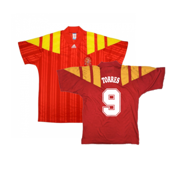 Spain 1992-94 Home Shirt (L) (Excellent) (TORRES 9)