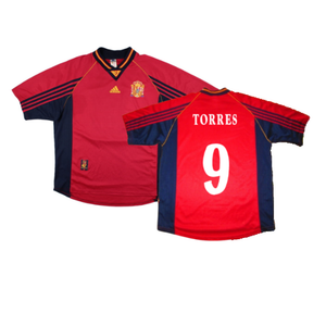 Spain 1998-99 Home Shirt (XL) (Excellent) (TORRES 9)_0