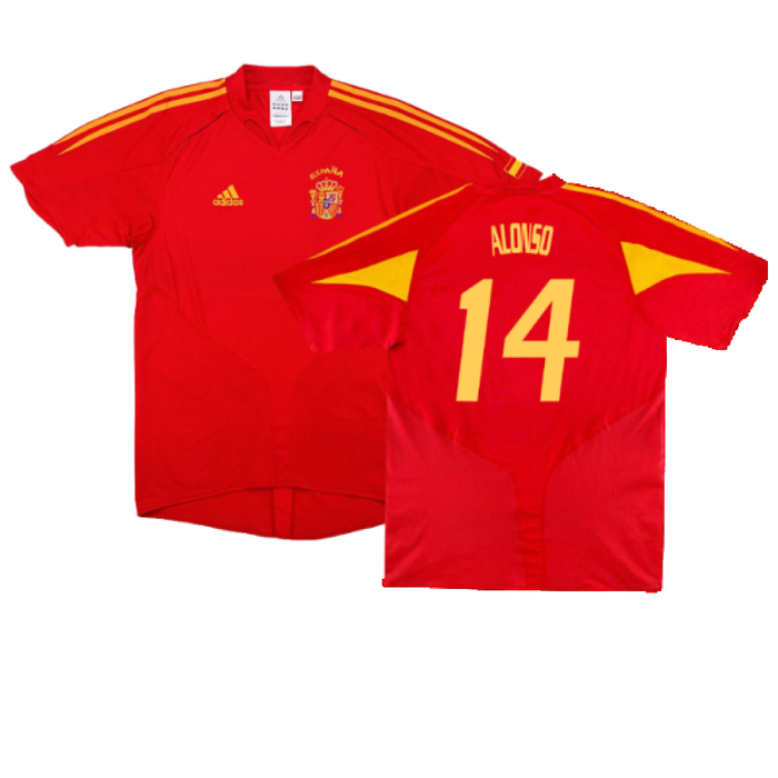 Spain 2004-2006 Home Shirt (L) (Very Good) (Alonso 14)