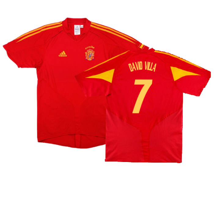 Spain 2004-2006 Home Shirt (S) (Excellent) (David Villa 7)