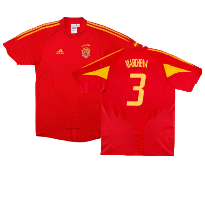 Spain 2004-06 Home Shirt (S) (Excellent) (Marchena 3)