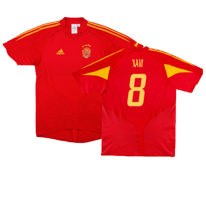 Spain 2004-2006 Home Shirt (S) (Excellent) (Xavi 8)