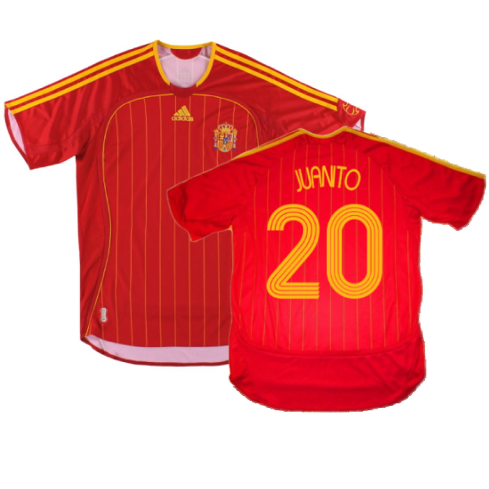 Spain 2006-08 Home Shirt (M) (Mint) (Juanito 20)