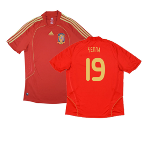 Spain 2008-2009 Home Shirt (Excellent) (Senna 19)_0