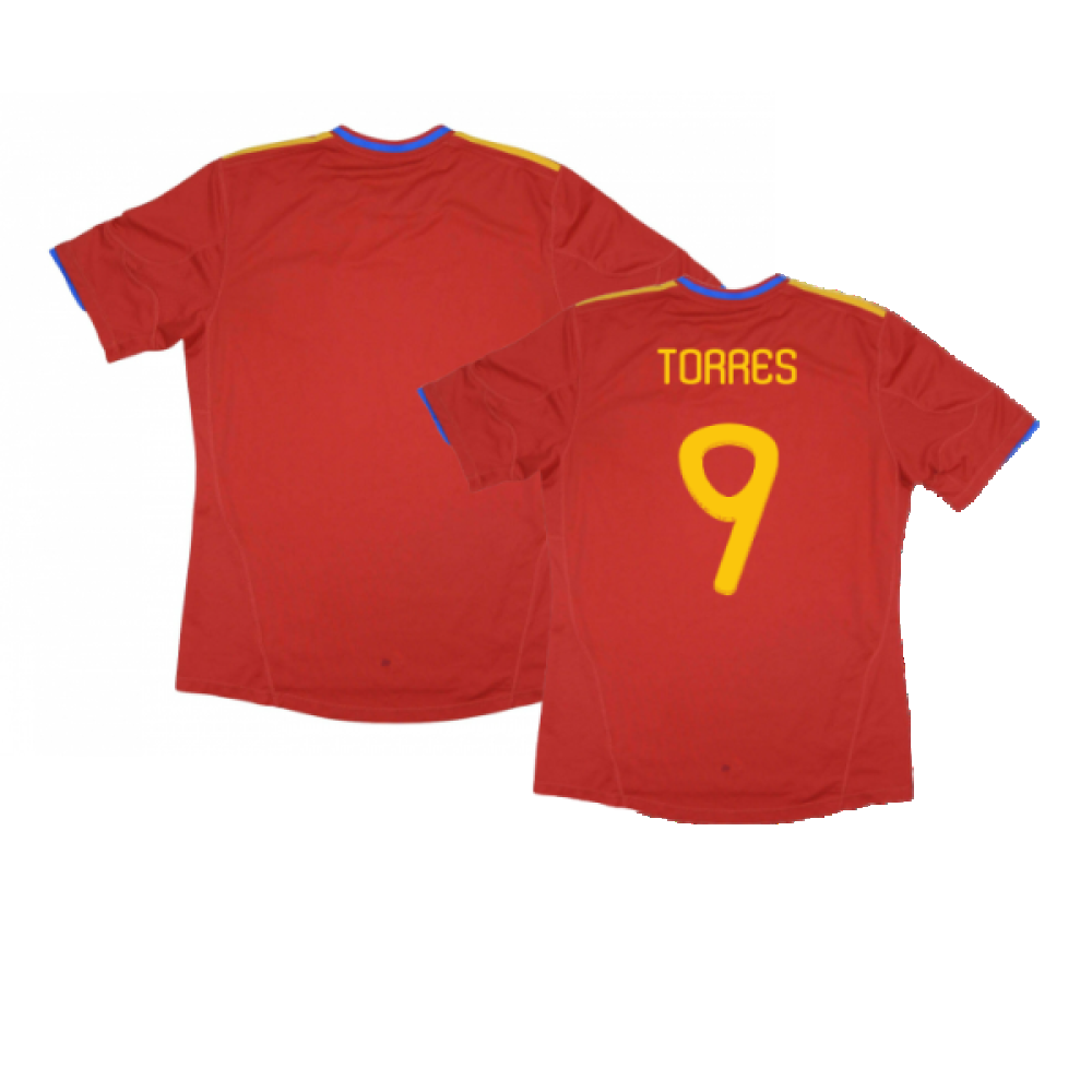 Spain 2010-11 Home Shirt (Excellent) (Torres 9) – Classic Football Kit