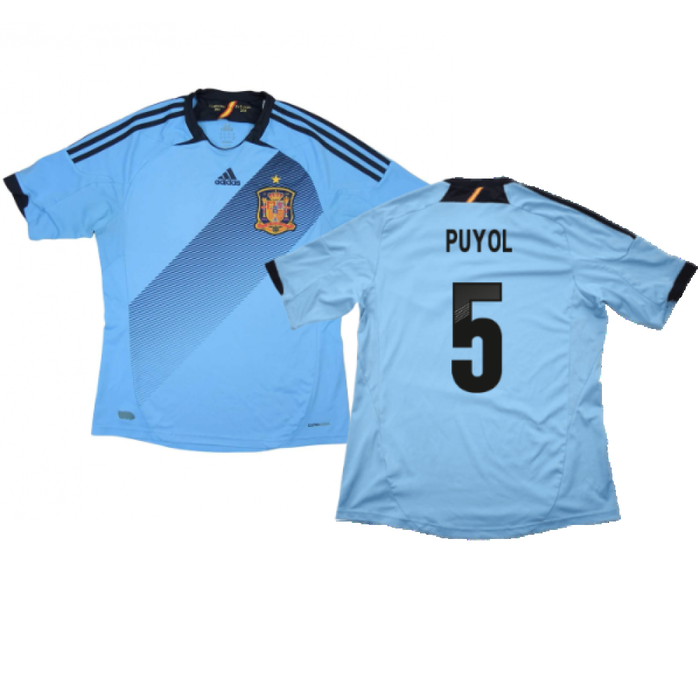 Spain 2012-13 Away Shirt (L) (Excellent) (Puyol 5)