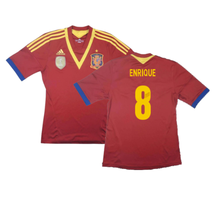 Spain 2013-14 Home Shirt (L) (Fair) (Enrique 8)