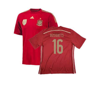 Spain 2014-15 Home Shirt (XS) (Excellent) (Busquets 16)_0