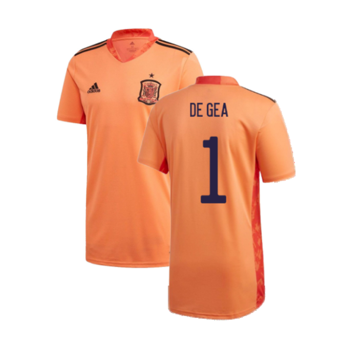 Spain 2020-21 Home Goalkeeper Shirt (L) (BNWT) (De Gea 1)