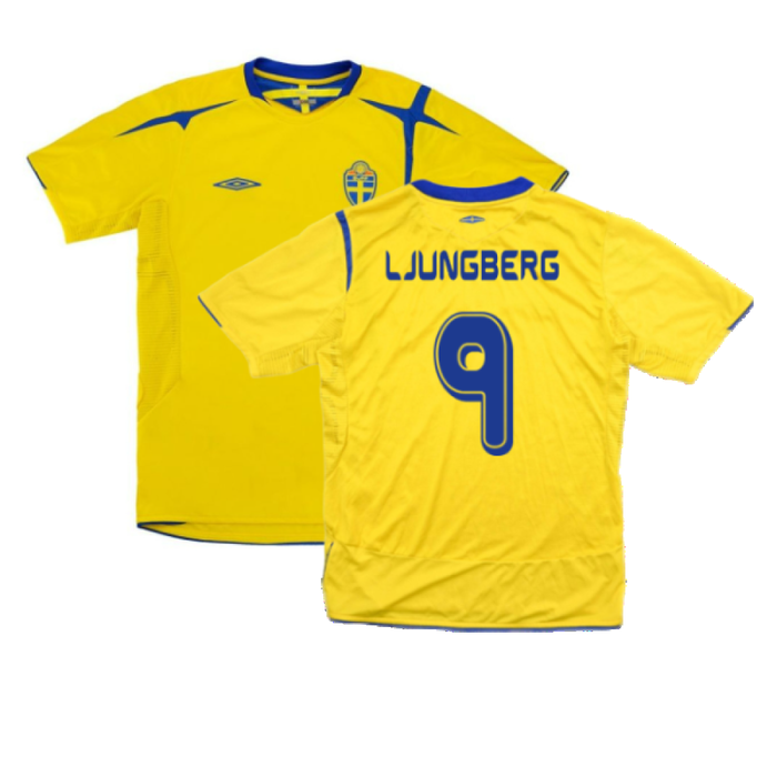 Sweden 2006-07 Home Shirt (XL) (Excellent) (Ljungberg 9)