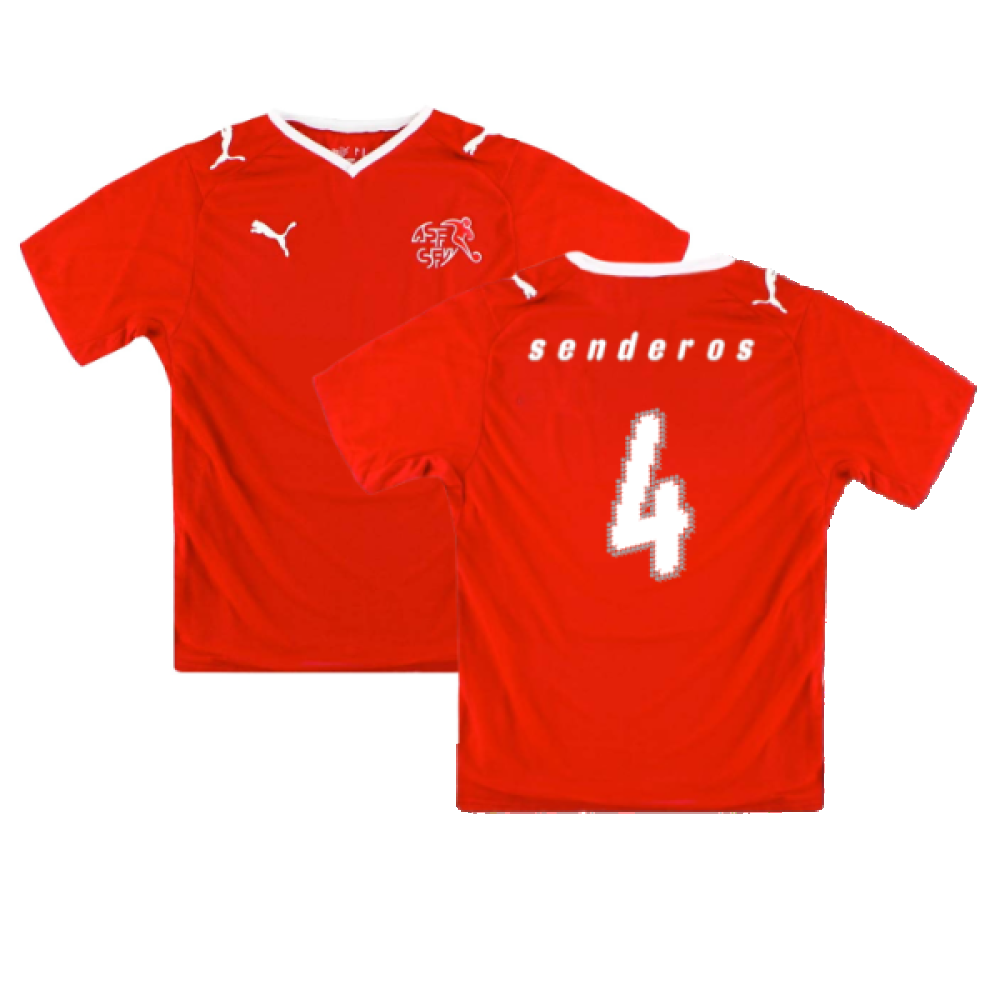 Switzerland 2008-09 Home Shirt (S) (Good) (Senderos 4)_0
