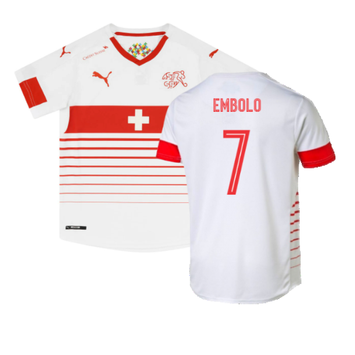 Switzerland 2016 Away Shirt (M) (Good) (Embolo 7)