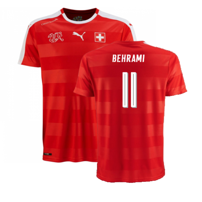 Switzerland 2016-17 Home Shirt (Excellent) (Behrami 11)