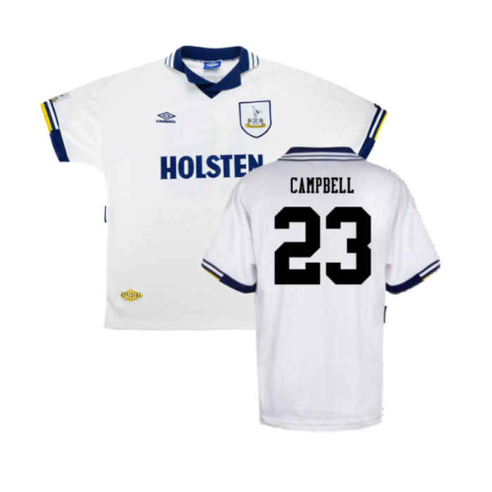 Tottenham 1993-95 Home (Excellent) (Campbell 23)