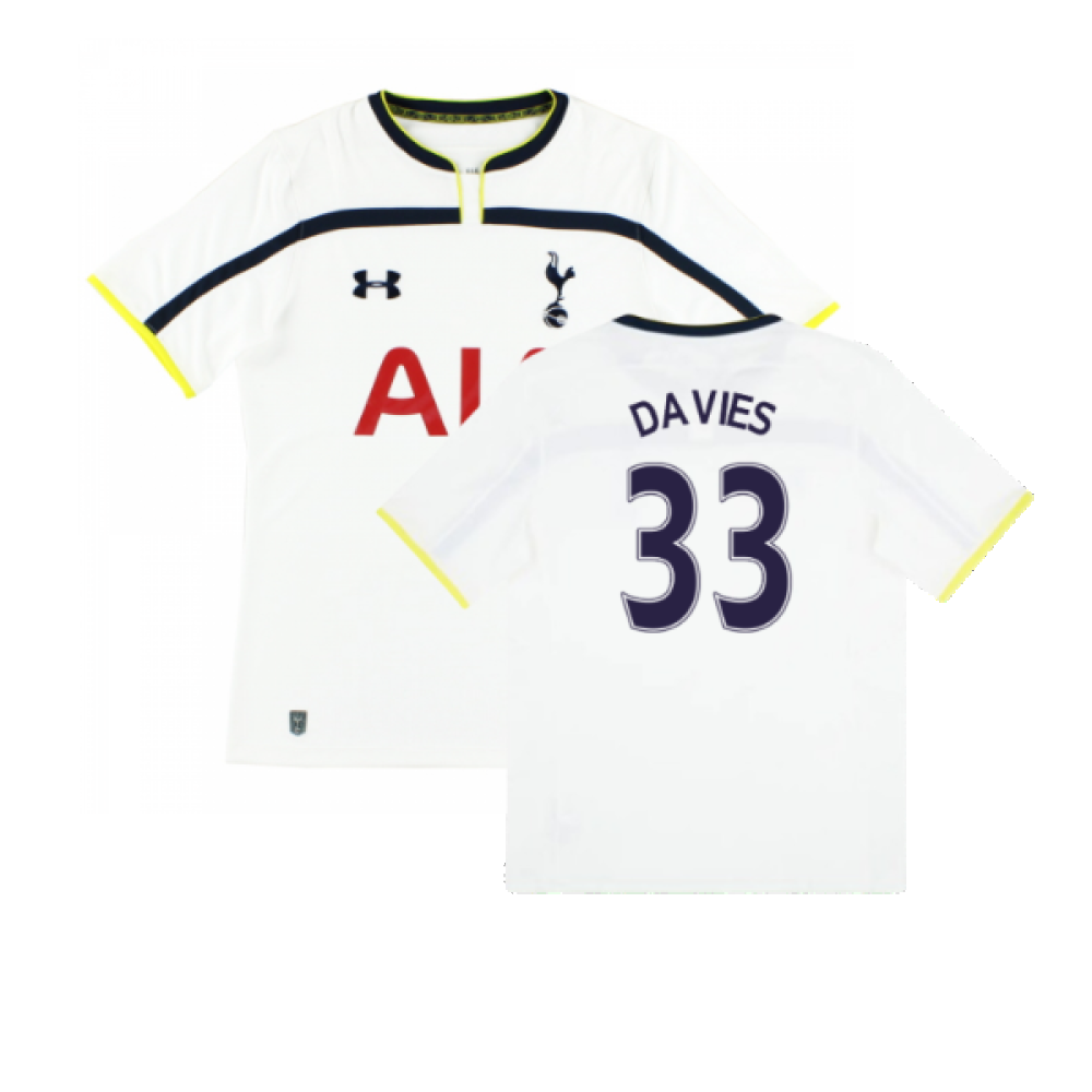 Tottenham 2014-2015 Home Shirt (S) (Very Good) (DAVIES 33)_0