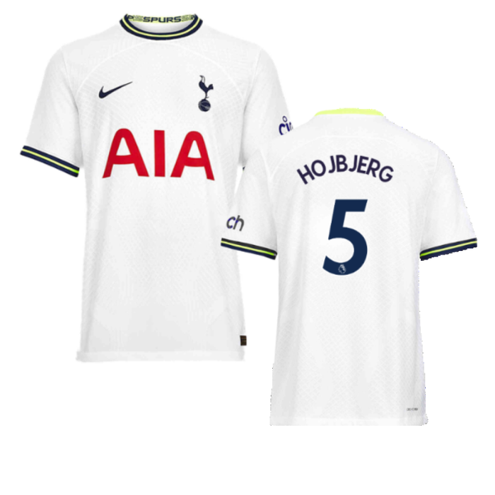 Tottenham 2022-23 Home Shirt (7-8y) (HOJBJERG 5) (Mint)