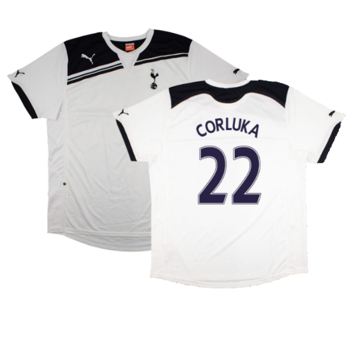 Tottenham Hotspur 2010-11 Home Shirt (Sponsorless) (2XL) (Mint) (Corluka 22)