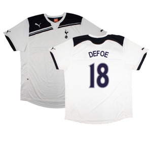 Tottenham Hotspur 2010-11 Home Shirt (Sponsorless) (2XL) (Mint) (Defoe 18)_0