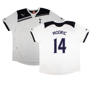 Tottenham Hotspur 2010-11 Home Shirt (Sponsorless) (2XL) (Mint) (Modric 14)_0